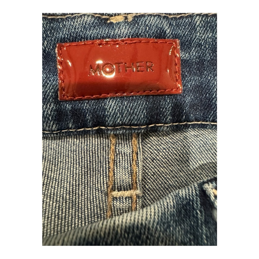 MOTHER High Waisted Looker AnkleFray Jeans Women’s Size27 Night Clubbing Raw Hem - Picture 9 of 11